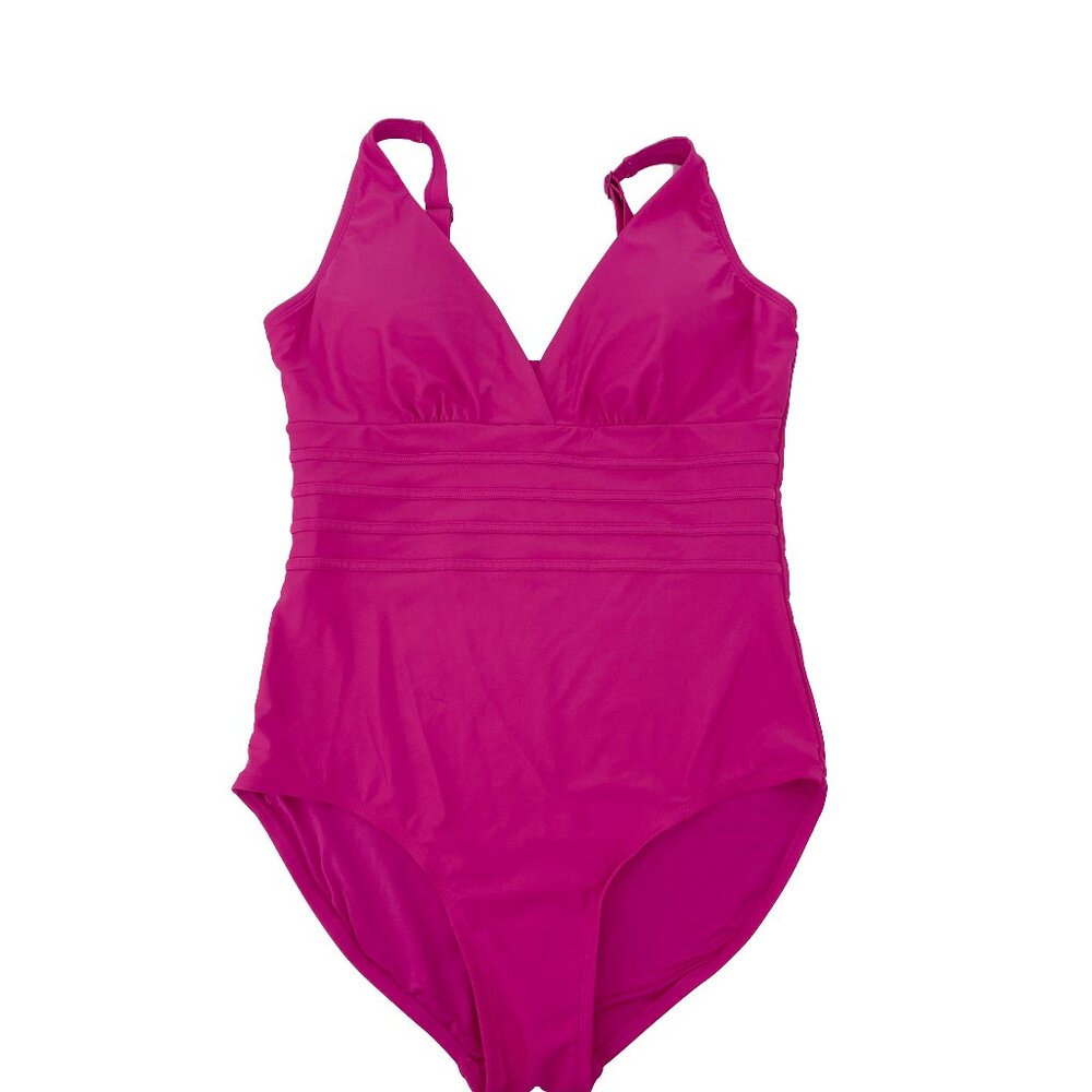 Reposh Roots Pink Women's One Piece Swimsuit NWT